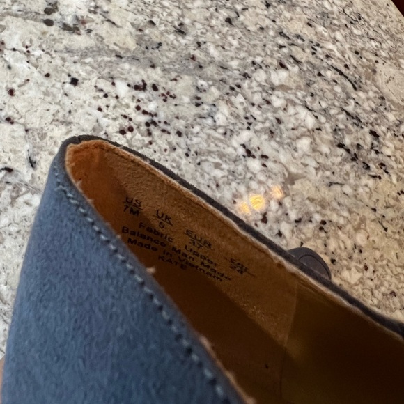 Naturalizer Women’s Kate Slip On Blue Suede Flats Size 7 - Picture 7 of 7